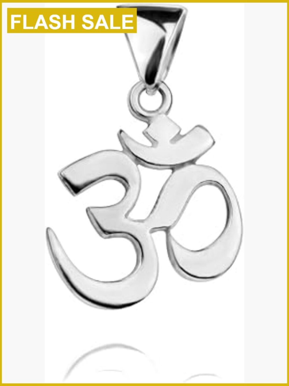 Sterling Silver Om Pendant Necklace Chakra Yoga Spiritual Jewelry